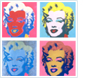 Your photo as a popart print in the style of Andy Warhol